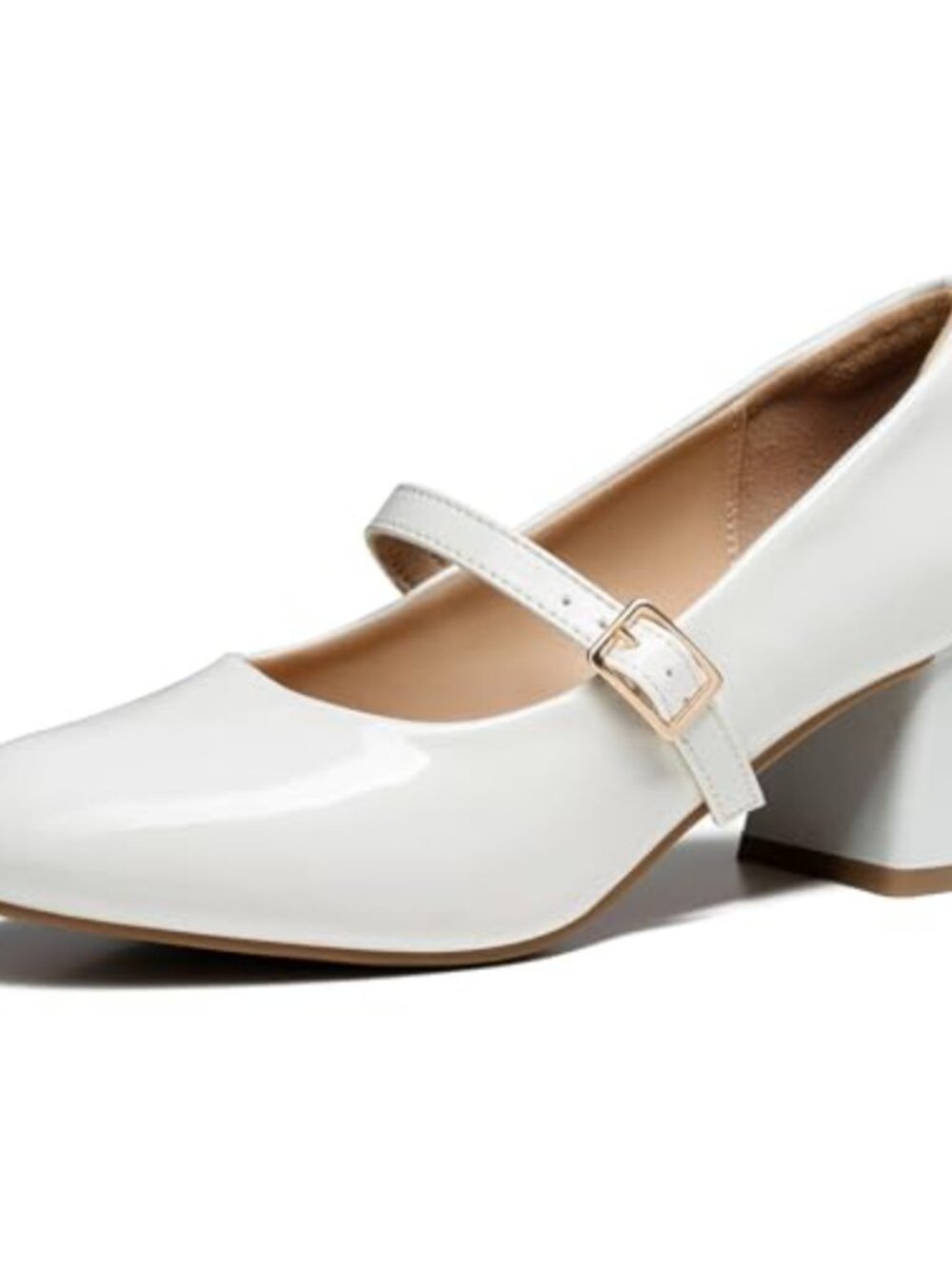 Mary Jane Heels Women Chunky Block Low Heel Closed Toe Pumps Dress Shoes